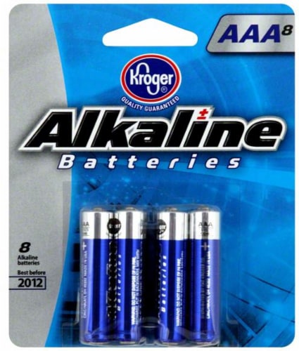 Kroger® Alkaline AAA Batteries - 8 Pack Perspective: front