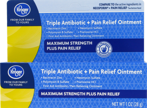 Kroger® Max Strength Triple Plus Antibiotic Ointment Perspective: front
