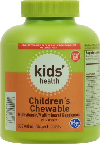 Kroger® Kid's Health Children's Chewable Vitamins Perspective: front