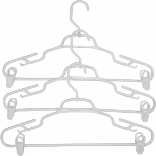 Everyday Living Swivel Hangers with Clips - White Perspective: front