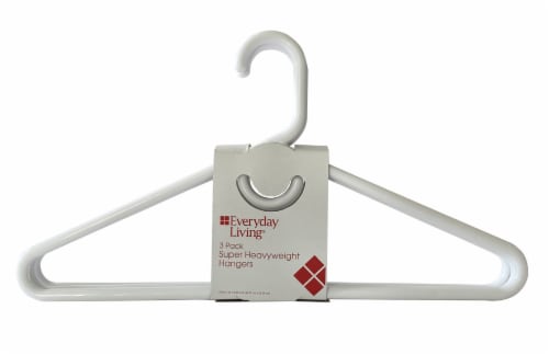 Whitmor Slim Sure-Grip® Plastic Hangers - White/Gray, 10 pk - Kroger