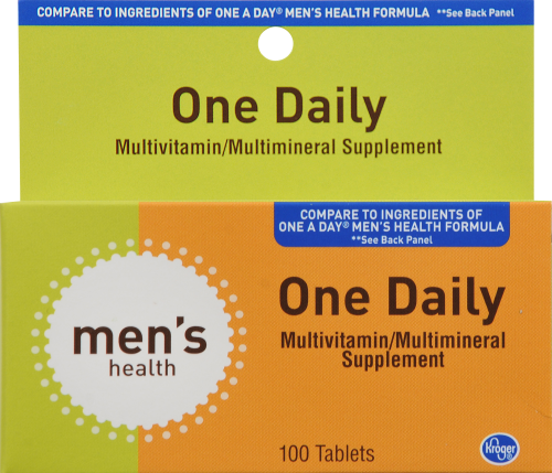 Kroger®  One Daily Men's Vitamin Perspective: front