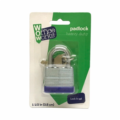 Office Works® Security Padlock - Silver Perspective: front