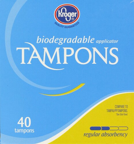 Kroger® Regular Tampons Perspective: front