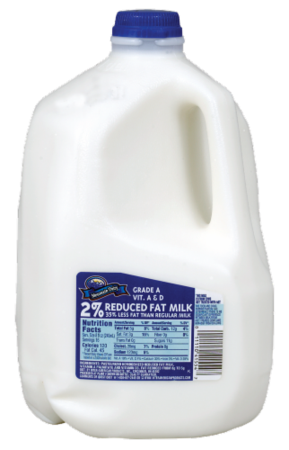 Mountain Dairy™ 2% Reduced Fat Milk Perspective: front