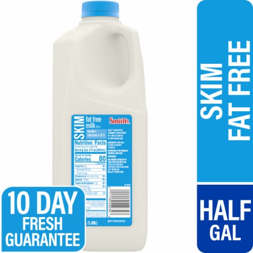 Smith S Fat Free Skim Milk Half Gallon Smith S Food And Drug