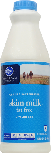 Kroger®  Fat Free Skim Milk Perspective: front