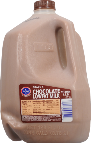 Kroger®  Low Fat Chocolate Milk Perspective: front