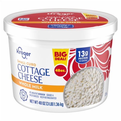 Kroger® 4% Milkfat Small Curd Cottage Cheese BIG DEAL! Perspective: front