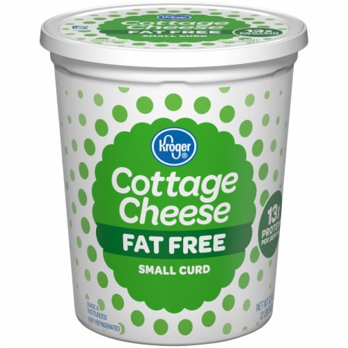 Kroger®  Fat Free Small Curd Cottage Cheese Tub Perspective: front
