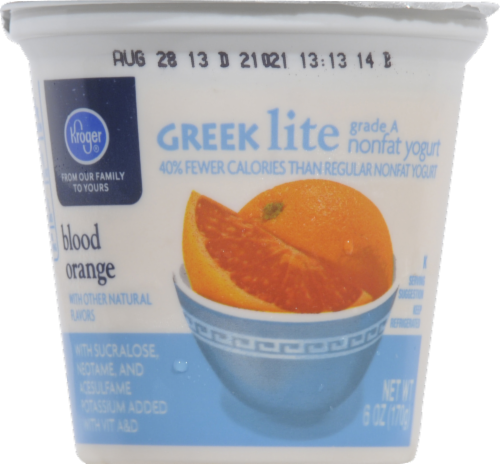 Kroger® Lite Blood Orange Greek Yogurt Perspective: front