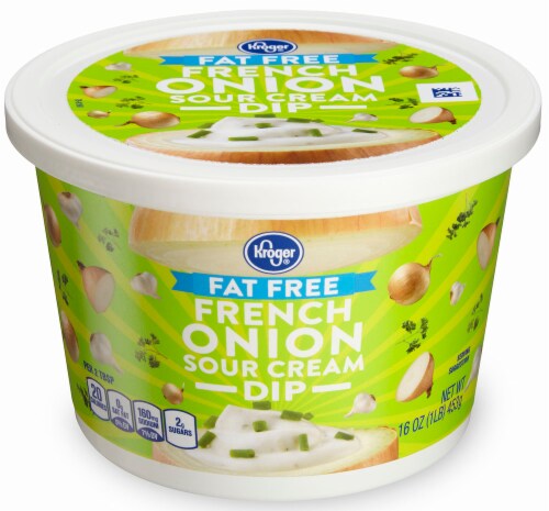 Kroger® Fat Free French Onion Sour Cream Dip Perspective: front