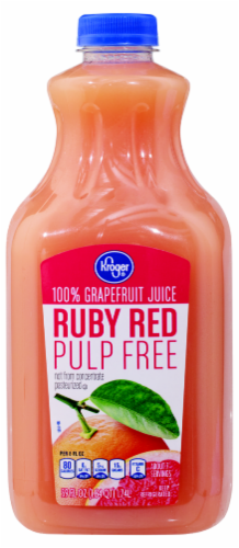 Kroger®  Ruby Red Pulp Free Grapefruit Juice Perspective: front