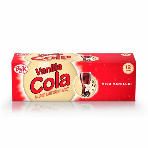 Kroger Big K® Vanilla Cola Soda Cans Perspective: front