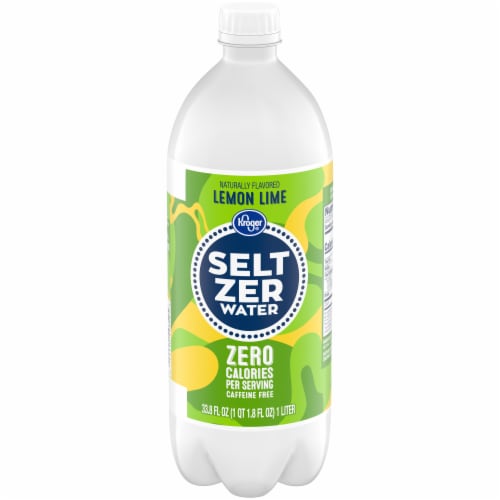 Kroger® Lemon Lime Flavored Seltzer Water Cans, 1 liter Ralphs