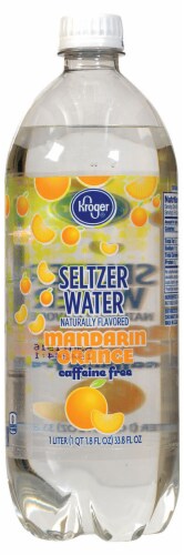 Kroger®  Mandarin Orange Seltzer Water Perspective: front