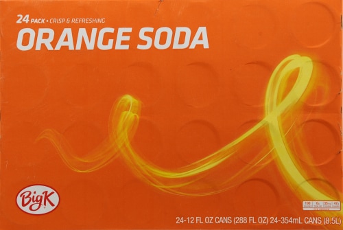 Big K® Orange Zero Sugar Soda Cans, 12 pk / 12 fl oz - Kroger