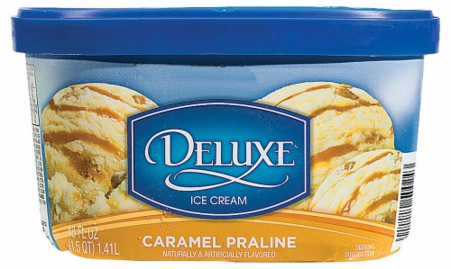 Kroger®  Deluxe Caramel Praline Ice Cream Perspective: front