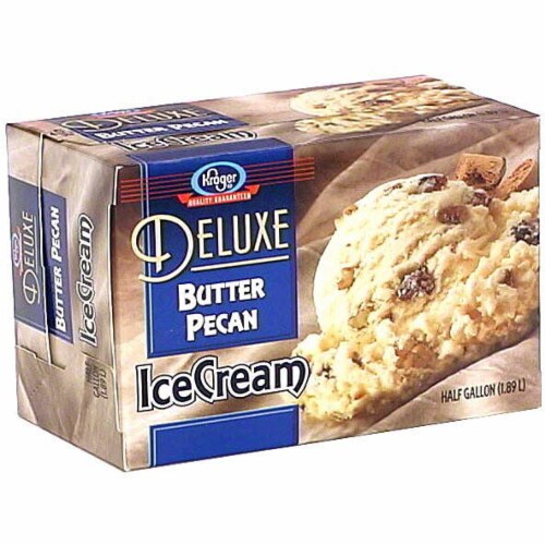 Kroger® Deluxe Butter Pecan Ice Cream Perspective: front