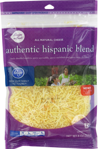 Kroger®  Shredded Authentic Hispanic Blend Cheese Perspective: front