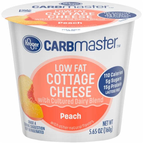 Kroger Carbmaster Peach Low Fat Cottage Cheese Kroger