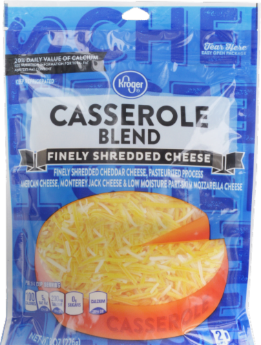 Kroger® Finely Shredded Casserole Blend Cheese Perspective: front