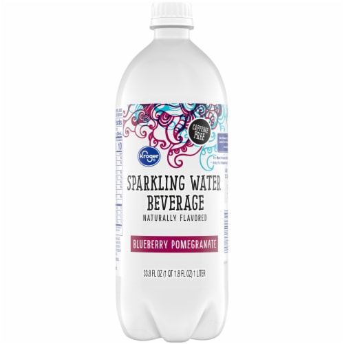 Kroger® Blueberry Pomegranate Flavored Sparkling Bottled Water Perspective: front