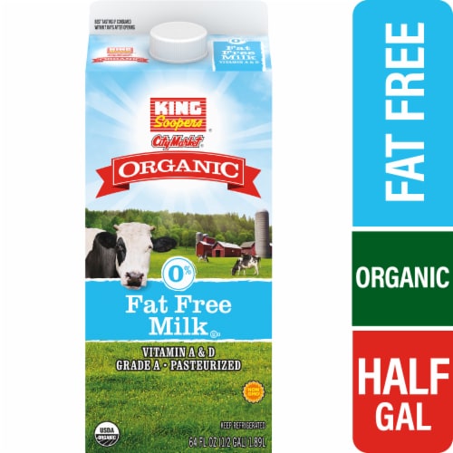 King Soopers® City Market® Organic Fat Free Milk Perspective: front
