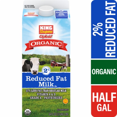 King Soopers City Market Organic 2% Reduced Fat Milk Perspective: front