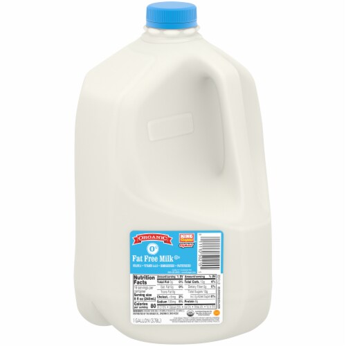 King Soopers City Market Organic Fat Free Milk Perspective: front