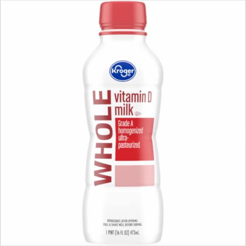 Kroger®  Vitamin D Whole Milk Pint Perspective: front