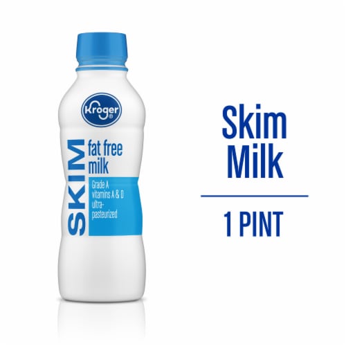 Kroger® Fat Free Skim Milk Bottle Perspective: front