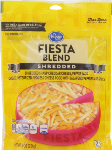 Kroger® Shredded Fiesta Blend Cheese Perspective: front