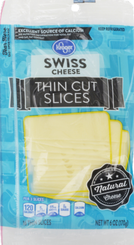 Kroger® Thin Cut Swiss Cheese Slices Perspective: front