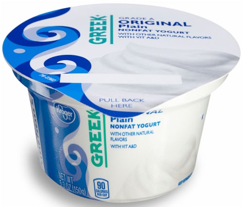Kroger® Grade A Original Plain Nonfat Greek Yogurt Perspective: front