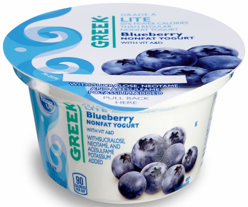 Kroger® Blueberry Nonfat Greek Yogurt Cup Perspective: front
