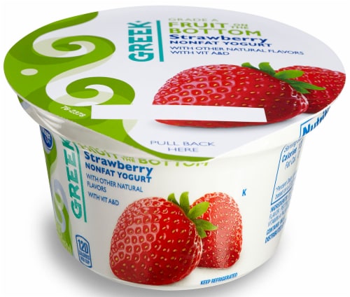 Kroger® Fruit on the Bottom Strawberry Greek Yogurt Perspective: front