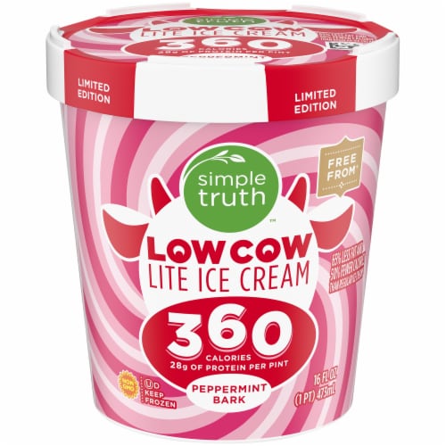 Simple Truth™ Low Cow Lite Peppermint Bark Ice Cream Perspective: front