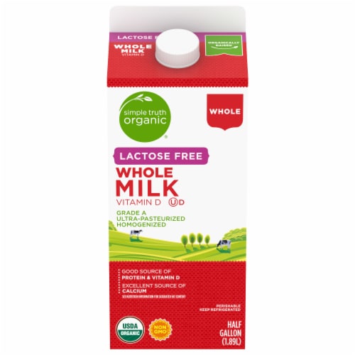 Simple Truth Organic® Lactose Free Whole Milk Perspective: front