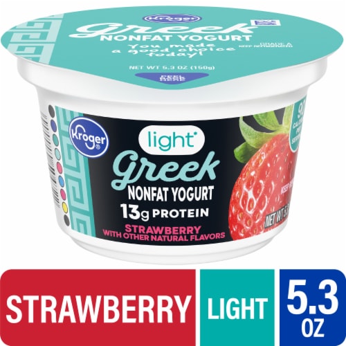 I nåde af overgive Aflede Kroger® Strawberry Light Nonfat Greek Yogurt, 5.3 oz - Kroger