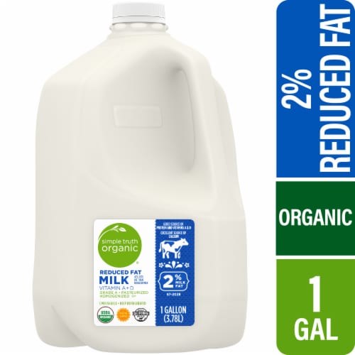Simple Truth Organic™ 2% Reduced Fat Milk Perspective: front