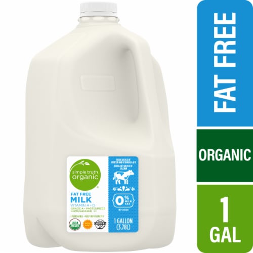 Simple Truth Organic® Skim Fat Free Milk, 1 gal - Fry's Food Stores