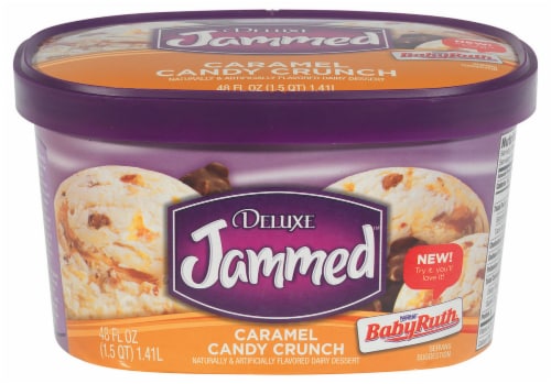 Kroger® Deluxe Jammed Caramel Candy Crunch Ice Cream Perspective: front