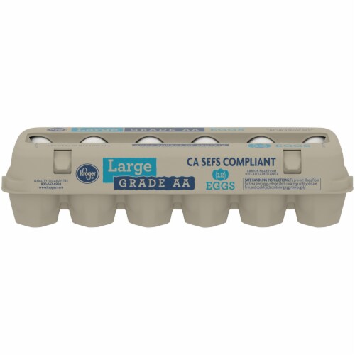 Kroger® Large White Eggs Perspective: front
