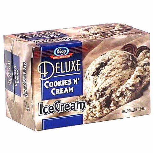 Kroger®  Deluxe Cookies N' Cream Ice Cream Perspective: front