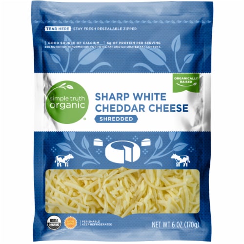 Simple Truth Organic® Shredded Sharp White Cheddar Cheese