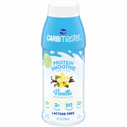 Kroger Carbmaster Vanilla Cream Protein Yogurt Smoothie Perspective: front