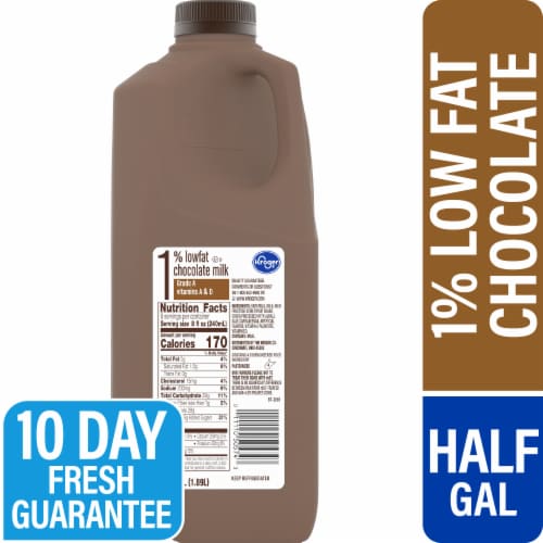 Kroger® 1% Low Fat Chocolate Milk Perspective: front