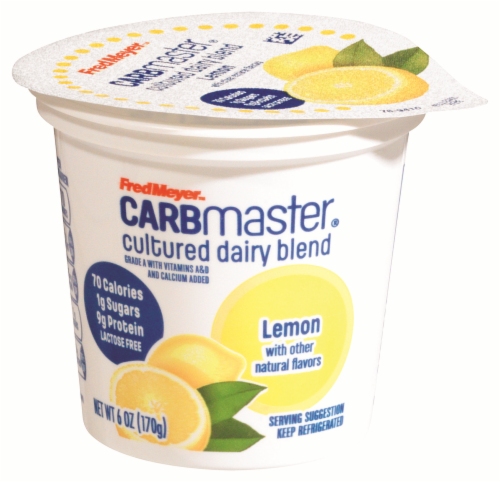 Kroger Carbmaster Lemon Lowfat Yogurt Cup Perspective: front