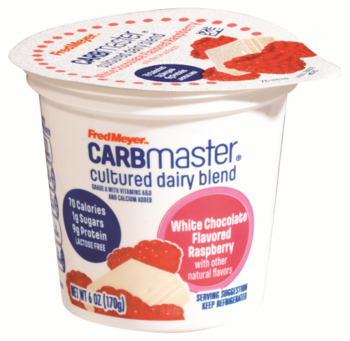 Fred Meyer® Carbmaster White Chocolate Raspberry Yogurt Perspective: front